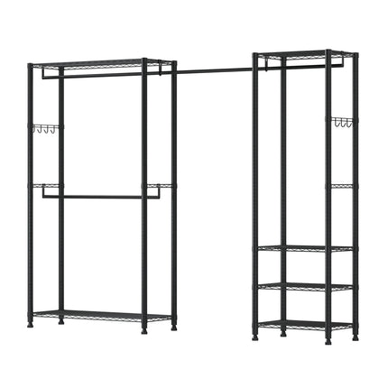 Heavy-Duty Garment Rack, Steel Frame, 800 lb Capacity