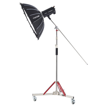 Heavy Duty Light Stand With Casters, 10.5 ft, 44 lb