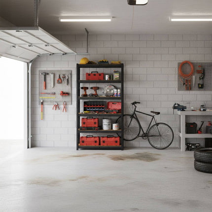 Heavy-Duty Metal Shelving Unit, 500 kg Capacity