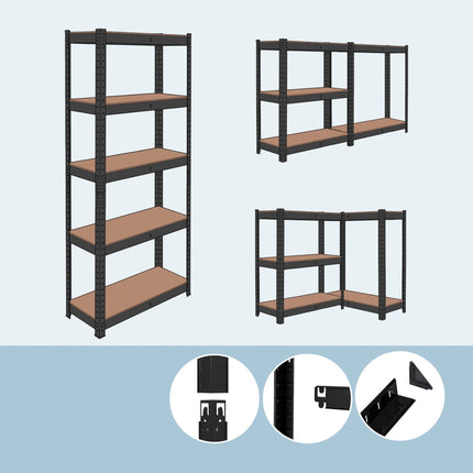 Heavy-Duty Metal Shelving Unit, 500 kg Capacity