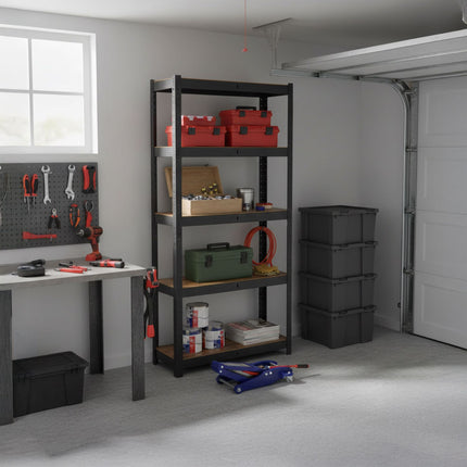 Heavy-Duty Metal Shelving Unit, 500 kg Capacity