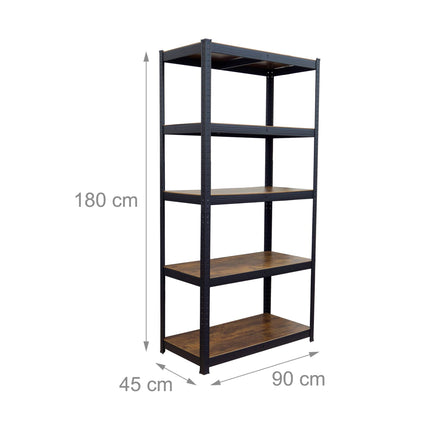 Heavy-Duty Shelving Unit, 5 Shelves, 875 kg Capacity