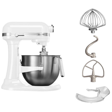 Heavy Duty Stand Mixer with Bowl Lift and 6.6 L Bowl, Stainless Steel