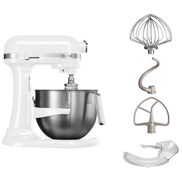 Heavy Duty Stand Mixer with Bowl Lift and 6.6 L Bowl, Stainless Steel