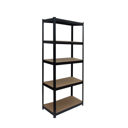 Heavy-Duty Steel Rack, 5 Adjustable Shelves