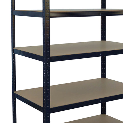 Heavy-Duty Steel Rack, 5 Adjustable Shelves