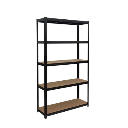 Heavy-Duty Steel Rack, 5 Adjustable Shelves