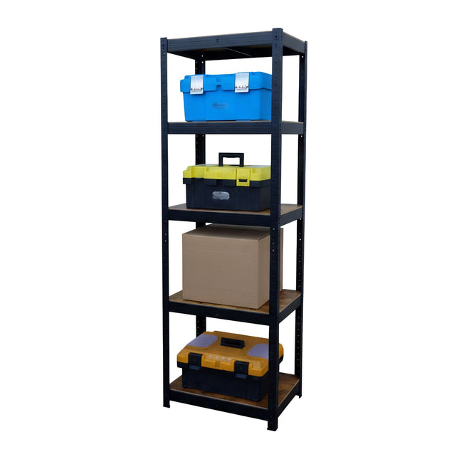 Heavy-Duty Steel Shelf 180x60x30 cm, Adjustable Shelves
