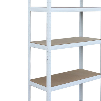 Heavy-Duty Steel Shelving Unit, 5 Adjustable Tiers