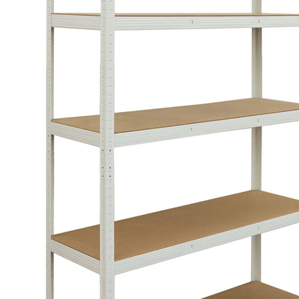 Heavy-Duty Steel Shelving Unit, 5 Adjustable Tiers