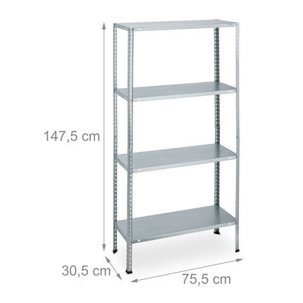 Heavy Duty Steel Shelving Unit, Set of 2, Adjustable