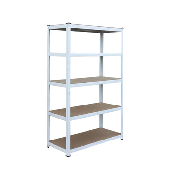 Heavy-Duty Steel Storage Rack, 5 Adjustable Shelves