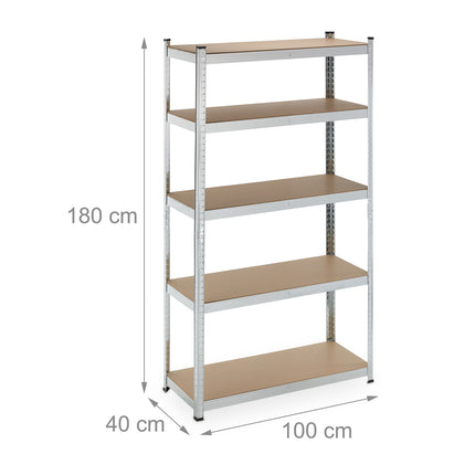 Heavy-Duty Steel Storage Racks, Adjustable Shelves