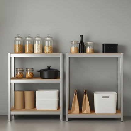 Heavy-Duty Steel Storage Shelf, Adjustable, 180x100x60 cm