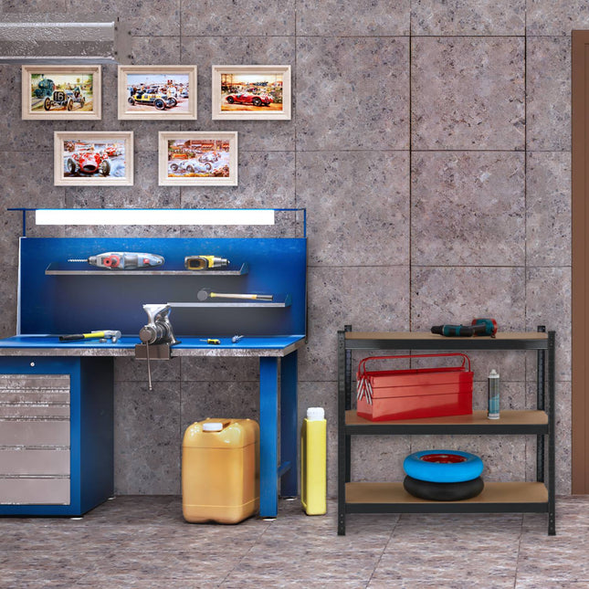 Heavy-Duty Steel Storage Shelf, Adjustable 5-Tier