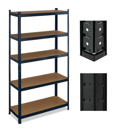 Heavy-Duty Steel Storage Shelf, Adjustable 5-Tier