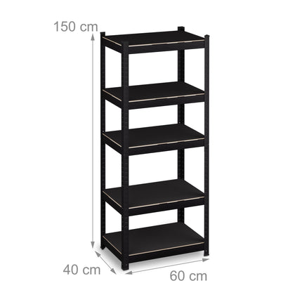 Heavy load rack with 5 levels