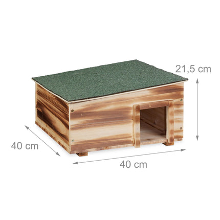 Hedgehog house with floor