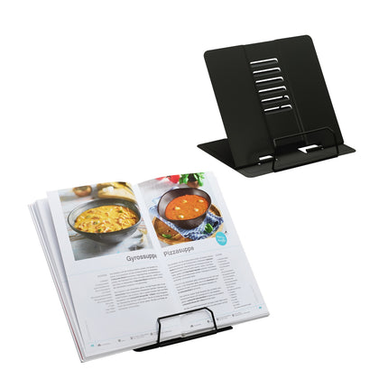 Height Adjustable Book Stands with Clips, Set of 2
