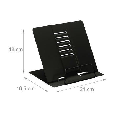 Height Adjustable Book Stands with Clips, Set of 2