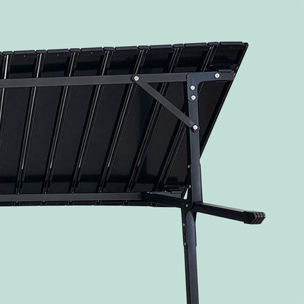 Height-Adjustable Folding Camping Table, Steel