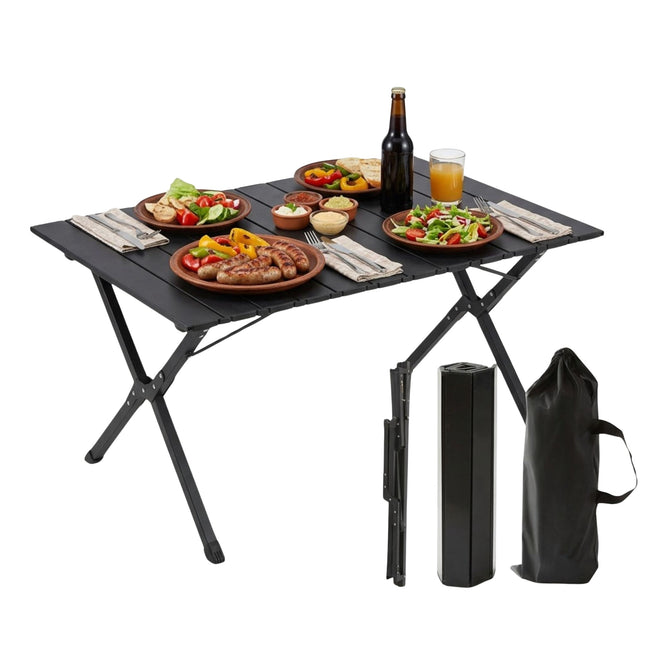 Folding Camping Table, Steel, Weatherproof