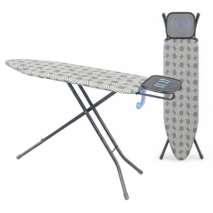 Height-Adjustable Ironing Board, 122x38 cm, Iron Rest