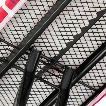 Height-Adjustable Ironing Board with Garment Racks