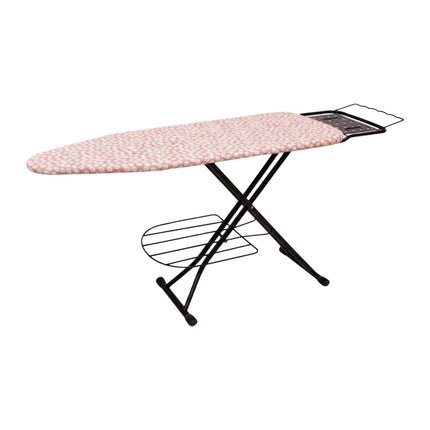 Height-Adjustable Ironing Board with Iron Rest, 110x33 cm