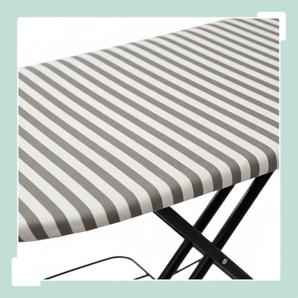 Height-Adjustable Ironing Board with Iron Rest, 110x33 cm