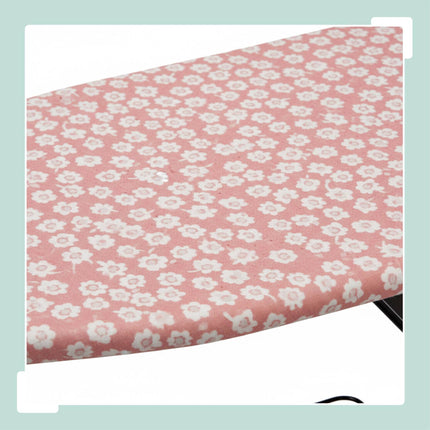 Height-Adjustable Ironing Board with Iron Rest, 110x33 cm