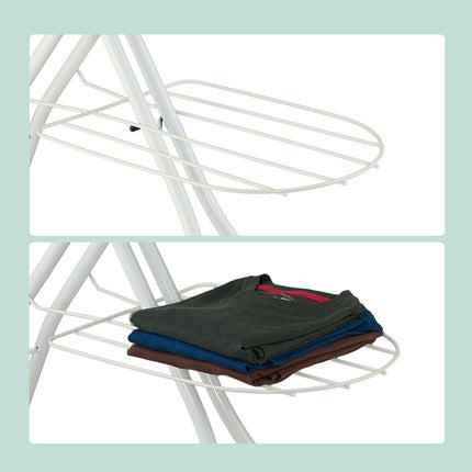 Height-Adjustable Ironing Board with Iron Rest, 120x38 cm