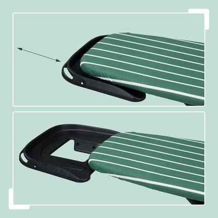 Height-Adjustable Ironing Board with Iron Rest, 121 x 39 cm
