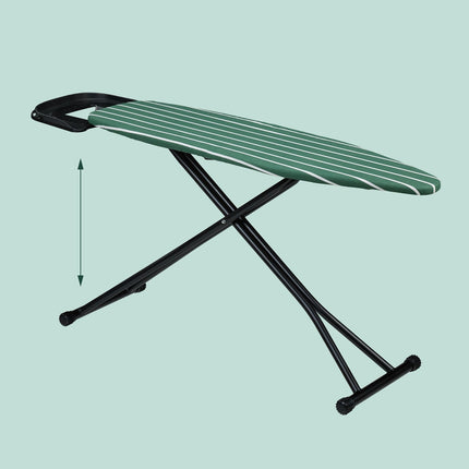Height-Adjustable Ironing Board with Iron Rest, 121 x 39 cm