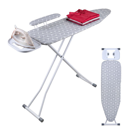 Height-Adjustable Ironing Board with Sleeve Attachment