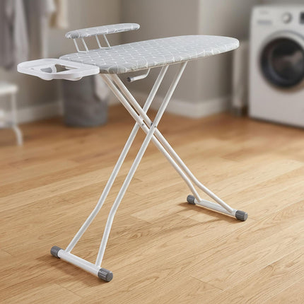 Height-Adjustable Ironing Board with Sleeve Attachment