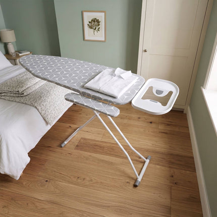 Height-Adjustable Ironing Board with Sleeve Attachment