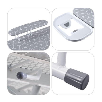 Height-Adjustable Ironing Board with Sleeve Attachment