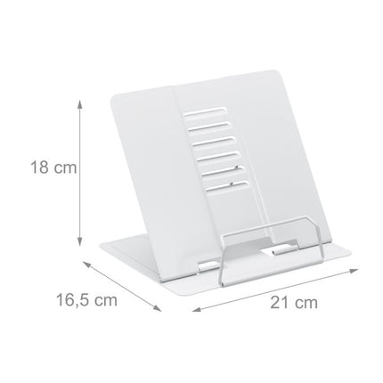Height Adjustable Metal Book Stands, Set of 2