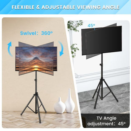 Height-Adjustable TV Tripod Stand, 21–47 Inch, 35 kg