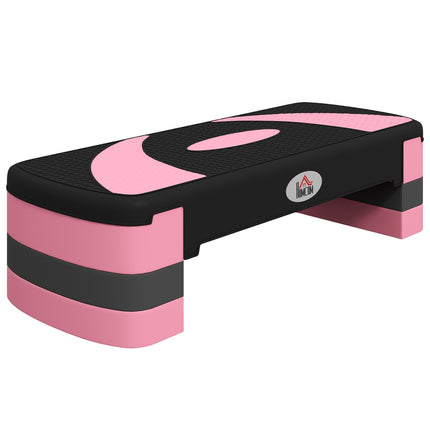 Height adjustable Aerobic Stepper, 3 levels, 150 kg Capacity