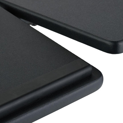 Height-adjustable laptop table with wheels