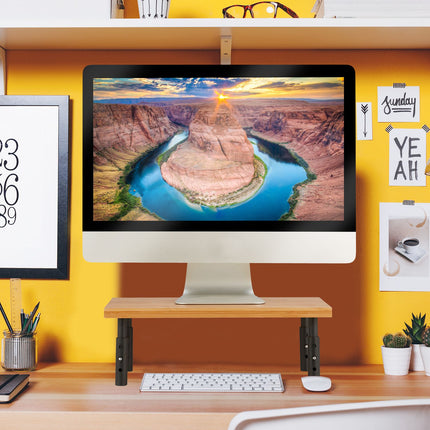 Height adjustable monitor stand