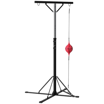 Height-adjustable stand for punching bag in steel, freestanding