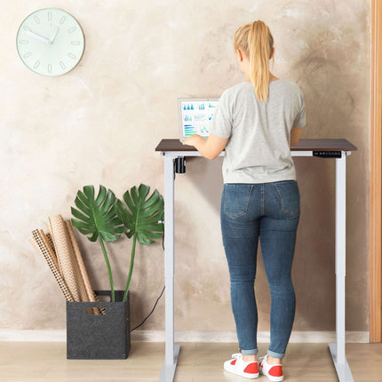 Height adjustable table frame