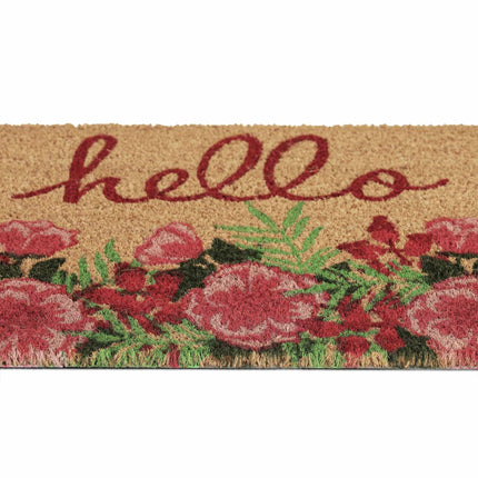 Hello coconut doormat