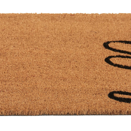 Hello coconut door mat