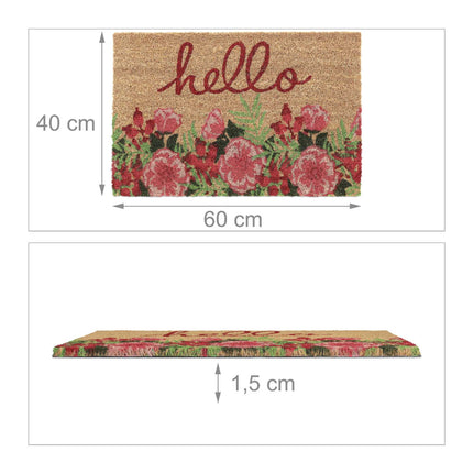 Hello coconut doormat
