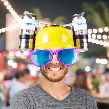 Helmet for drinking at parties