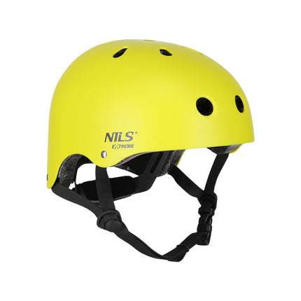 Helmet with Protectors Set, Yellow, Size S